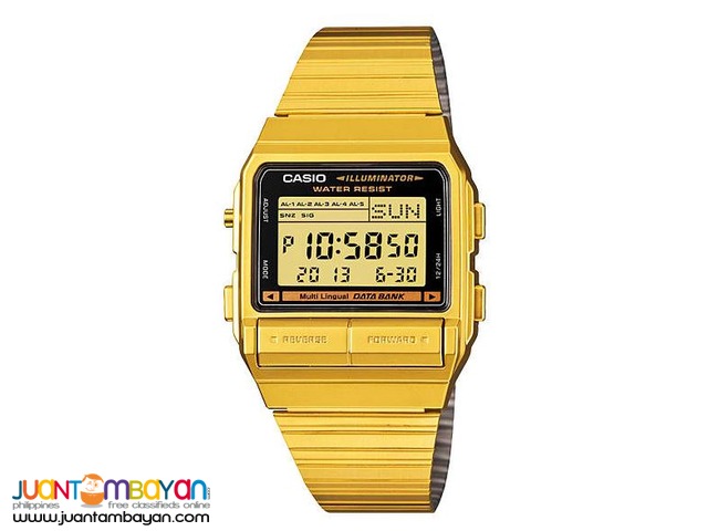 Casio Db G Df Data Bank Digital Men Gold Original