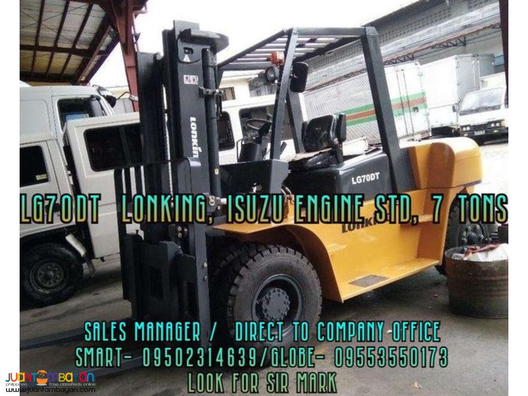 Forlklift Lg Dt Lonking Isuzu Engine Std Tons