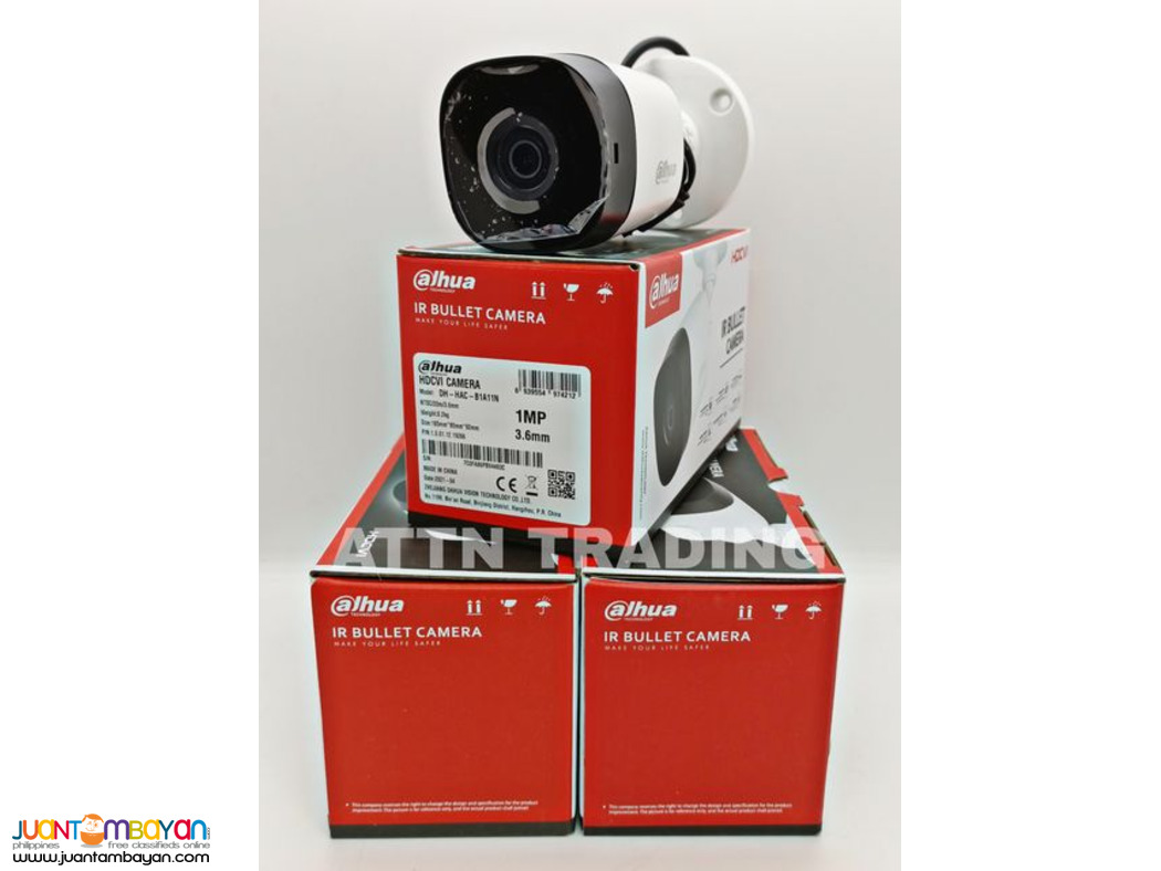 Dahua DH HAC B1A11N 1MP 720p IR Bullet Camera 3 6mm