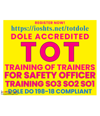 TOT Training of Trainer DOLE Accredited Safety Officers Training 