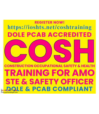 DOLE COSH Training Safety Officer PCAB COSH Training AMO STE