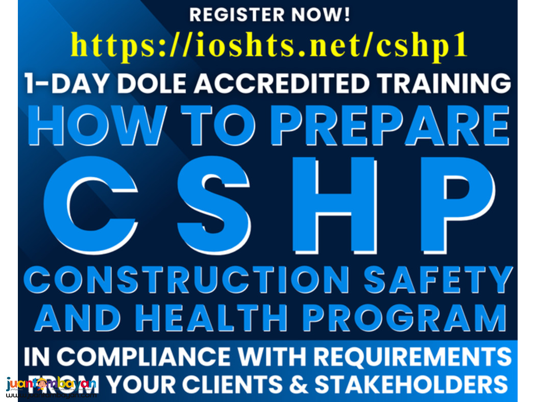 DOLE CSHP Preparation Training Construction Safety Health Program