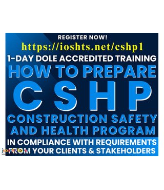 DOLE CSHP Preparation Training Construction Safety Health Program