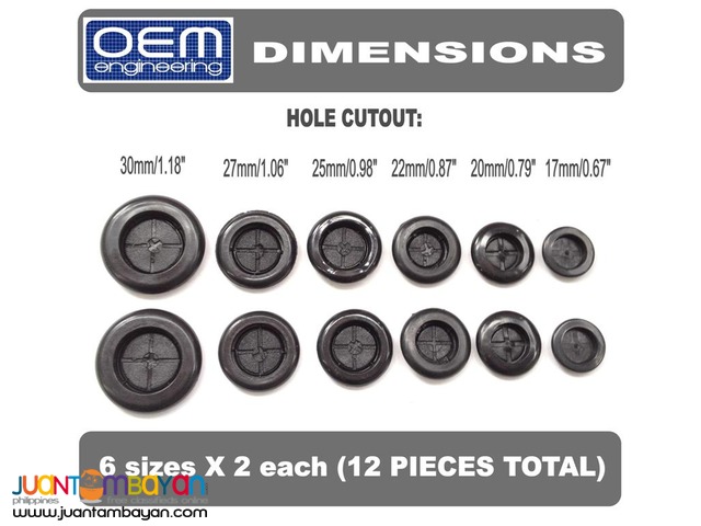 OEM Engineering Car Small Grommets Assortment Set