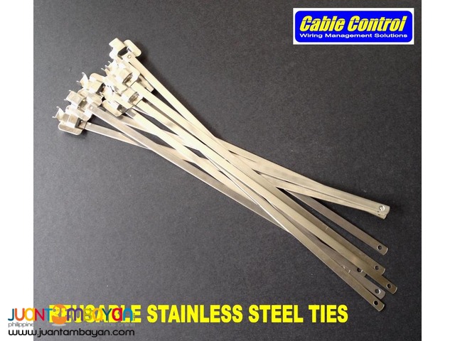 Reusable Stainless Steel cable ties by Cable Control.