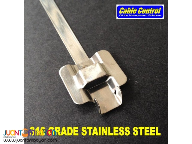 Reusable Stainless Steel cable ties by Cable Control.