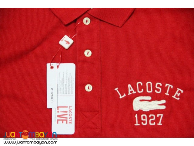 LACOSTE LIVE 1927 POLO SHIRT FOR MEN - SLIM FIT - RED