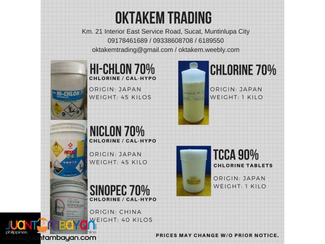 Chlorine Granules Hichlon Niclon Sinopec Pool Chemicals