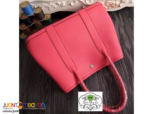 Hermes Garden Party Bag In Rose Jaipur Leather