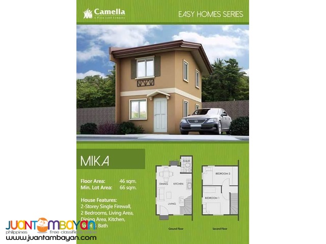 2 bedrooms house and lot at camella sierra antipolo