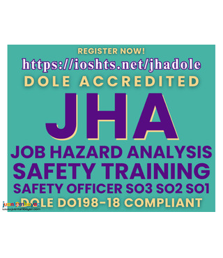 JHA Training Safety Officer Training DOLE Accredited SO3 Training SO2