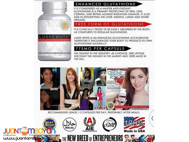 LUXXE WHITE ENHANCED GLUTATHIONE