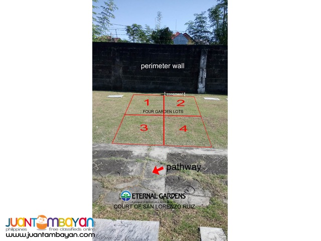 Memorial Lots in Eternal Gardens Binan Laguna for Sale