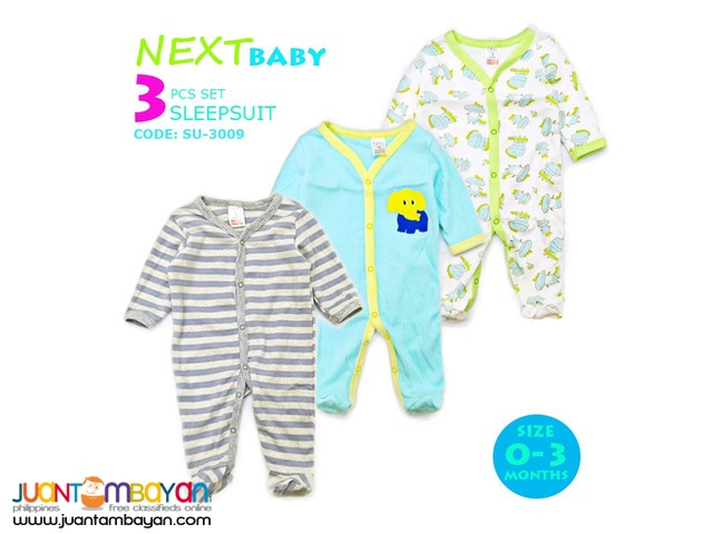 BABY FROG SUIT - BABY SLEEP SUIT SET OF 3