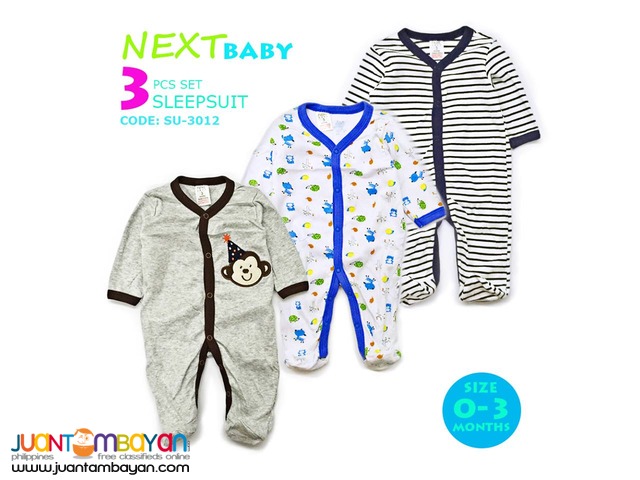 BABY FROG SUIT - BABY SLEEP SUIT SET OF 3