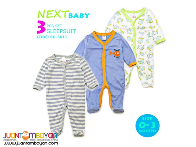 BABY FROG SUIT - BABY SLEEP SUIT SET OF 3