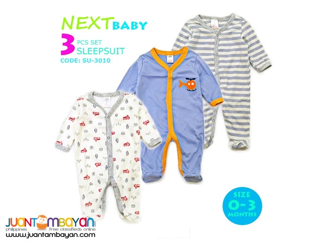 BABY FROG SUIT - BABY SLEEP SUIT SET OF 3