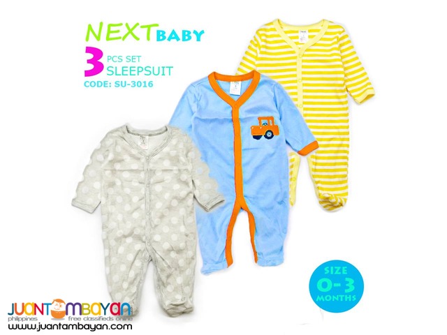 BABY FROG SUIT - BABY SLEEP SUIT SET OF 3