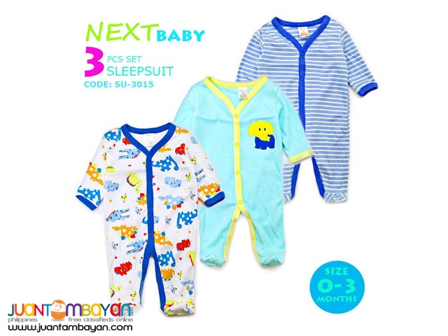 BABY FROG SUIT - BABY SLEEP SUIT SET OF 3