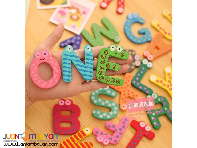 WOODEN MAGNET - LETTER MAGNET / NUMBER MAGNET