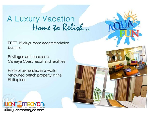 Aqua Fun Condotel At Camaya Coast Bataan Near MOA