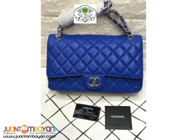 chanel blue sling bag