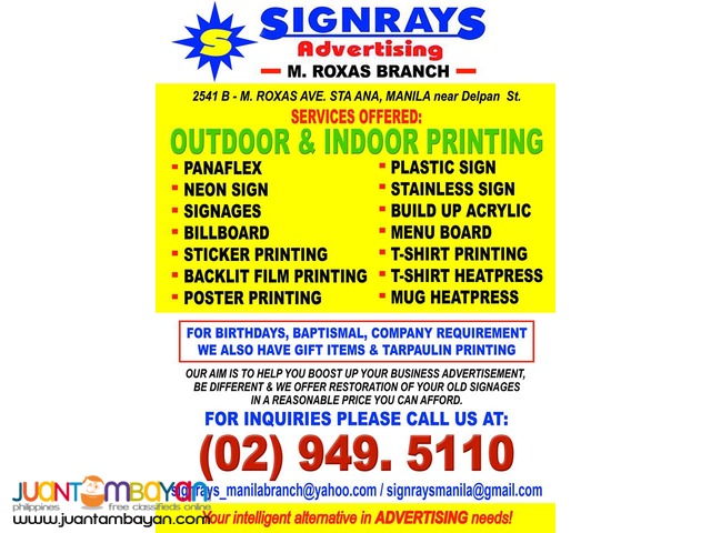 up build signage acrylic diy SIGNRAYS  Signage Specialist Manila  MANILA Manila Fabricator Signrays