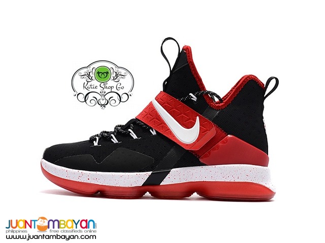 Nike LeBron 14 Basketball Shoes - Black White Red