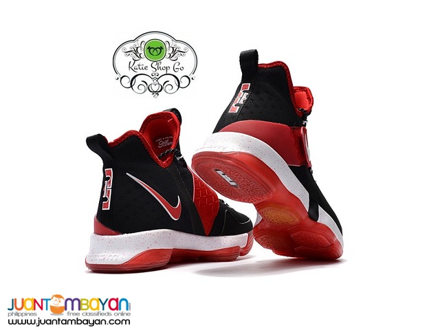 Nike LeBron 14 Basketball Shoes - Black White Red