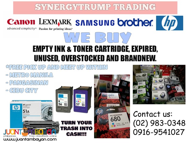  EMPTY INK & TONER CARTRIDGE