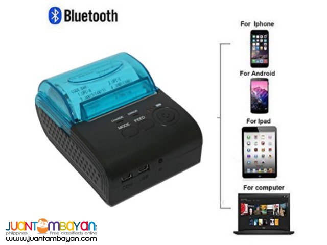 Bluetooth Mini Portable Thermal POS Printer 58mm Android and IOS