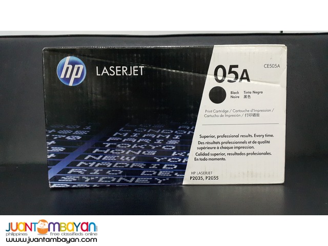 HP toner black CE505A 05A for sale genuine