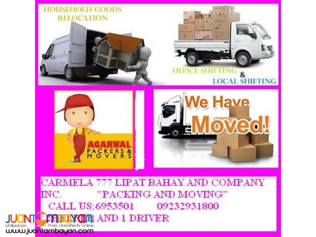 CARMELA MOVERS AND TRUCKING COMPANY INC.