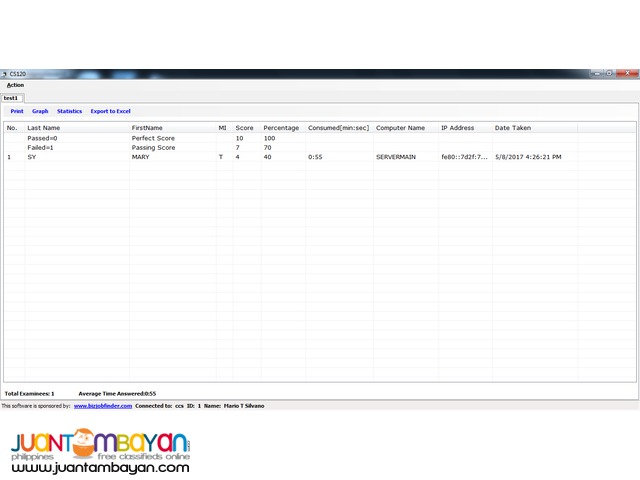 EXCEL TEST GENERATOR SYSTEM SOFTWARE