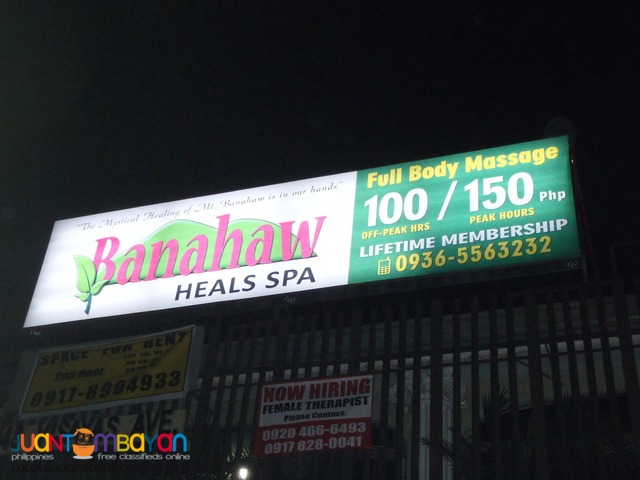 Panaflex Signage (Single/Double Face; Lighted/Non-Lighted)