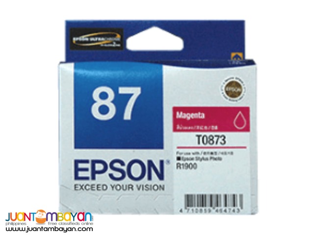 Epson 87 Black Cyan Yellow Magenta Red Orange Ink Cartridge