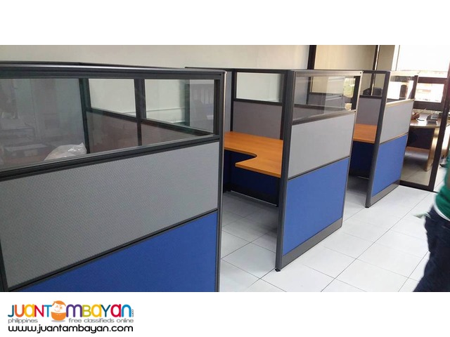 Two toned Modular Office Partition