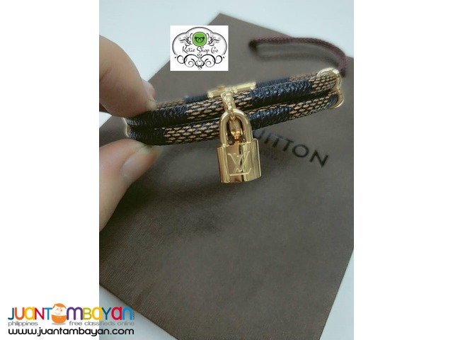 LOUIS VUITTON BRACELET - LV BRACELET - LV LEATHER BRACELET