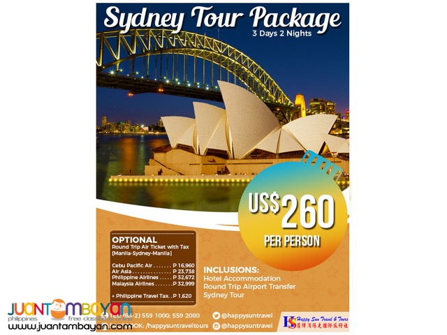 3D2N Sydney Tour Package