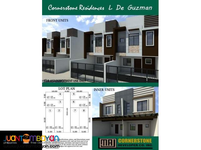 New Pre - Selling Townhouse For Sale At Marikina Heights