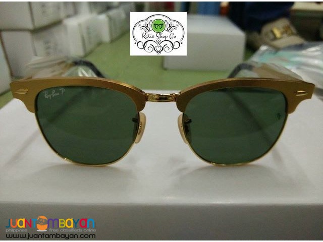 RAY BAN CLUBMASTER ALUMINUM FRAME - RAY BAN SUNGLASSES