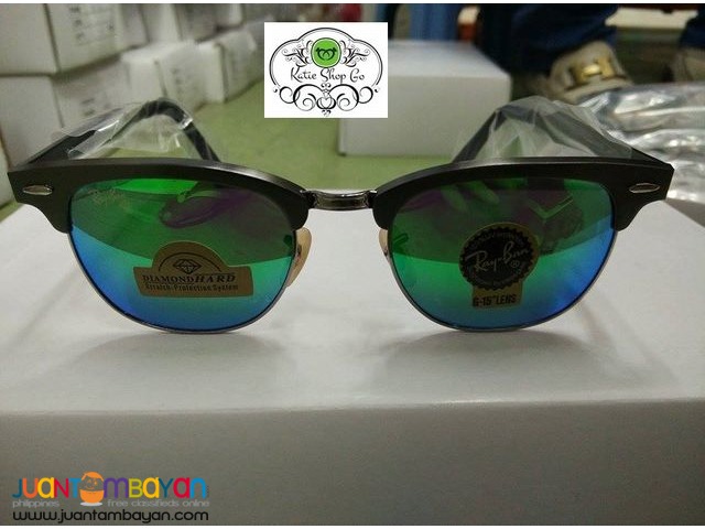 RAY BAN CLUBMASTER ALUMINUM FRAME - RAY BAN SUNGLASSES