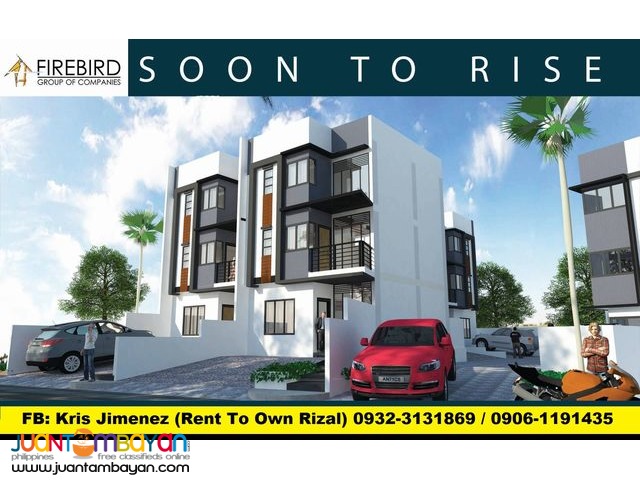 West drive Dao 3 storey townhouse near St. scholastica marikina