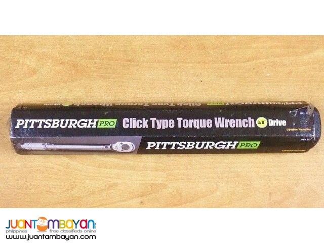 Pittsburgh Pro 807 3/8-inch Drive Click Type Torque Wrench