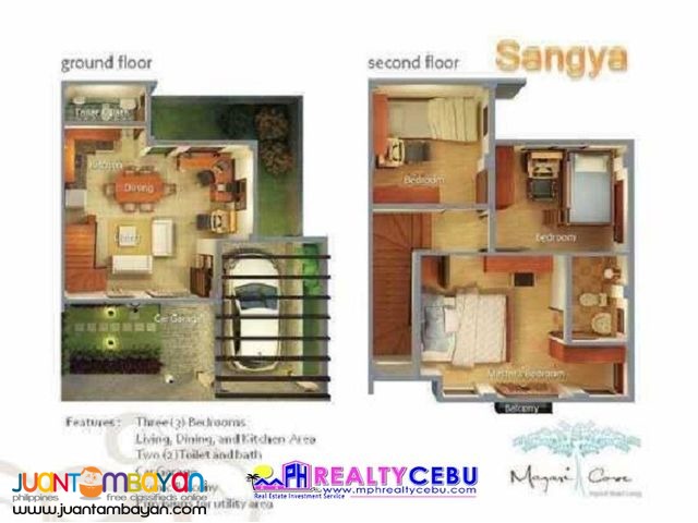 SANGYA - 3BR DUPLEX HOUSE AT MAZARI COVE NAGA, CEBU