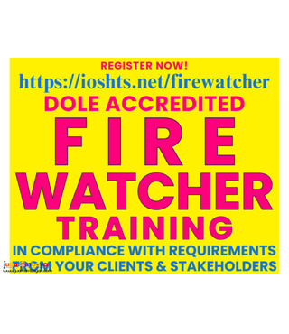 Fire Watcher Training DOLE Accredited Hot Works Safety training