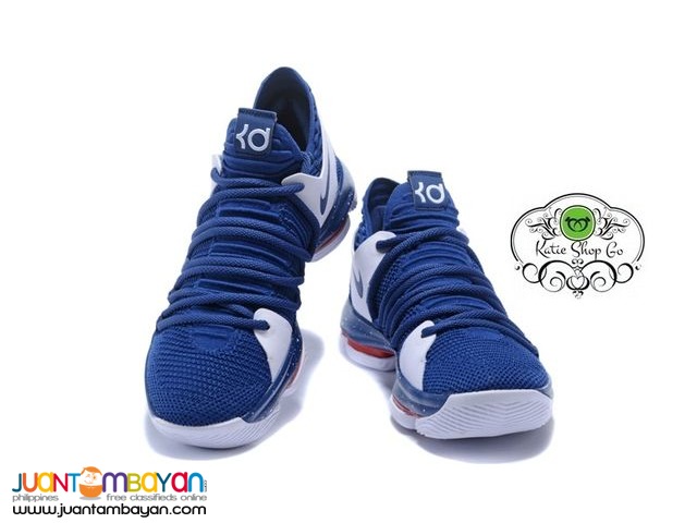 Nike KD 10 BASKETBALL SHOES - KD 10 Navy Blue White-Red