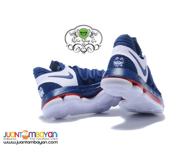 Nike KD 10 BASKETBALL SHOES - KD 10 Navy Blue White-Red