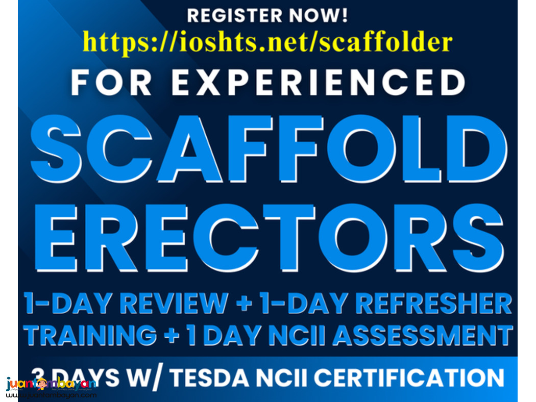 NC2 Scaffold Erector Training Refresher Review TESDA NCII Certificate 