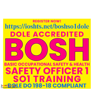 BOSH Training SO1 Training Safety Officer 1 Training DOLE Accredited